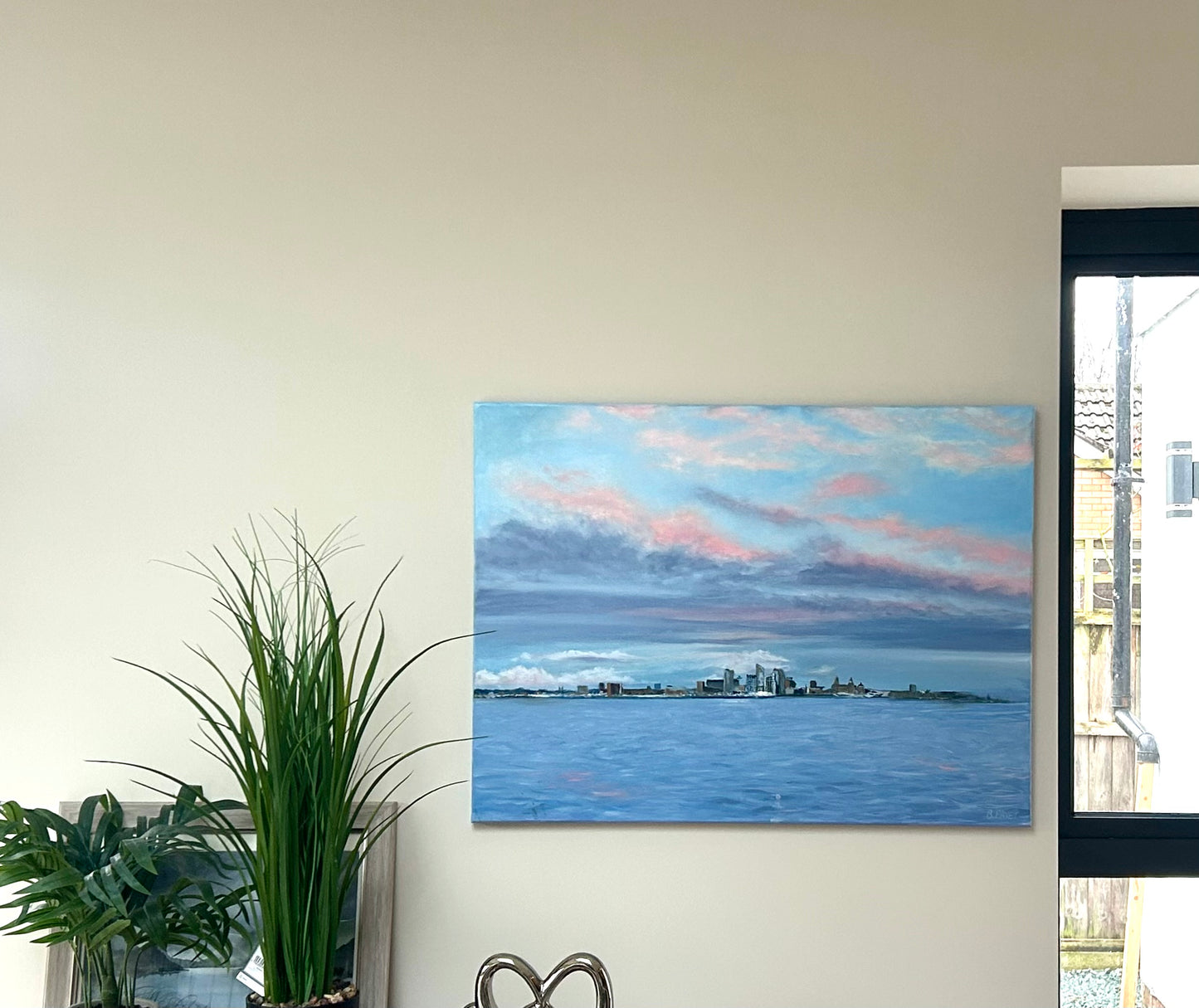 "My City, My People, My Heart", oil on canvas, 24x32" original painting