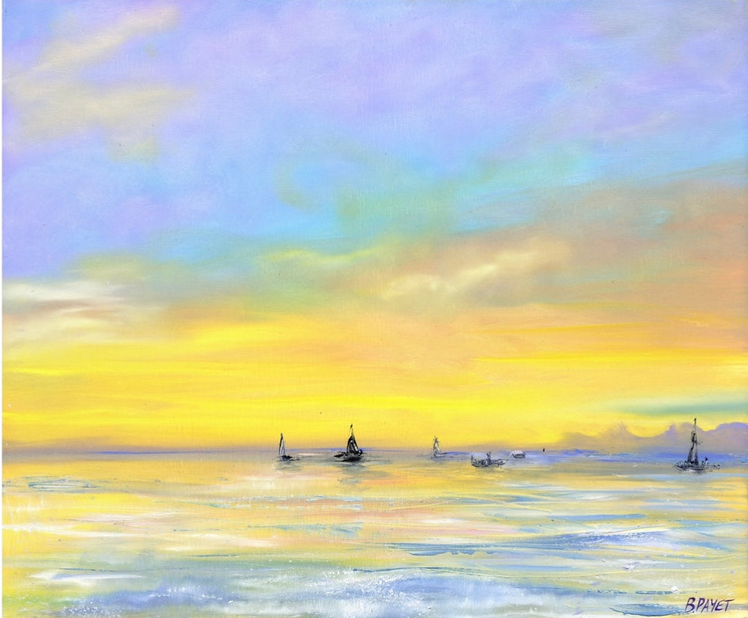 Drifting into Dusk - 20x24" framed