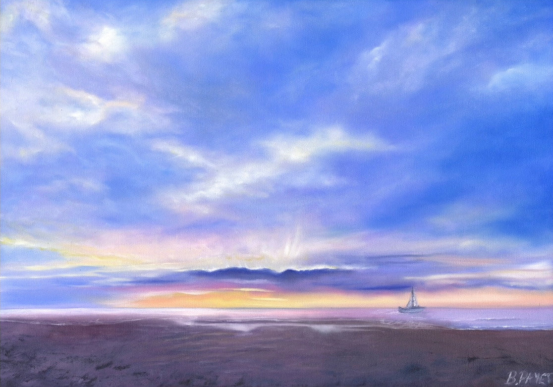 Blissful Solitude II, 16.5x23.4”, framed