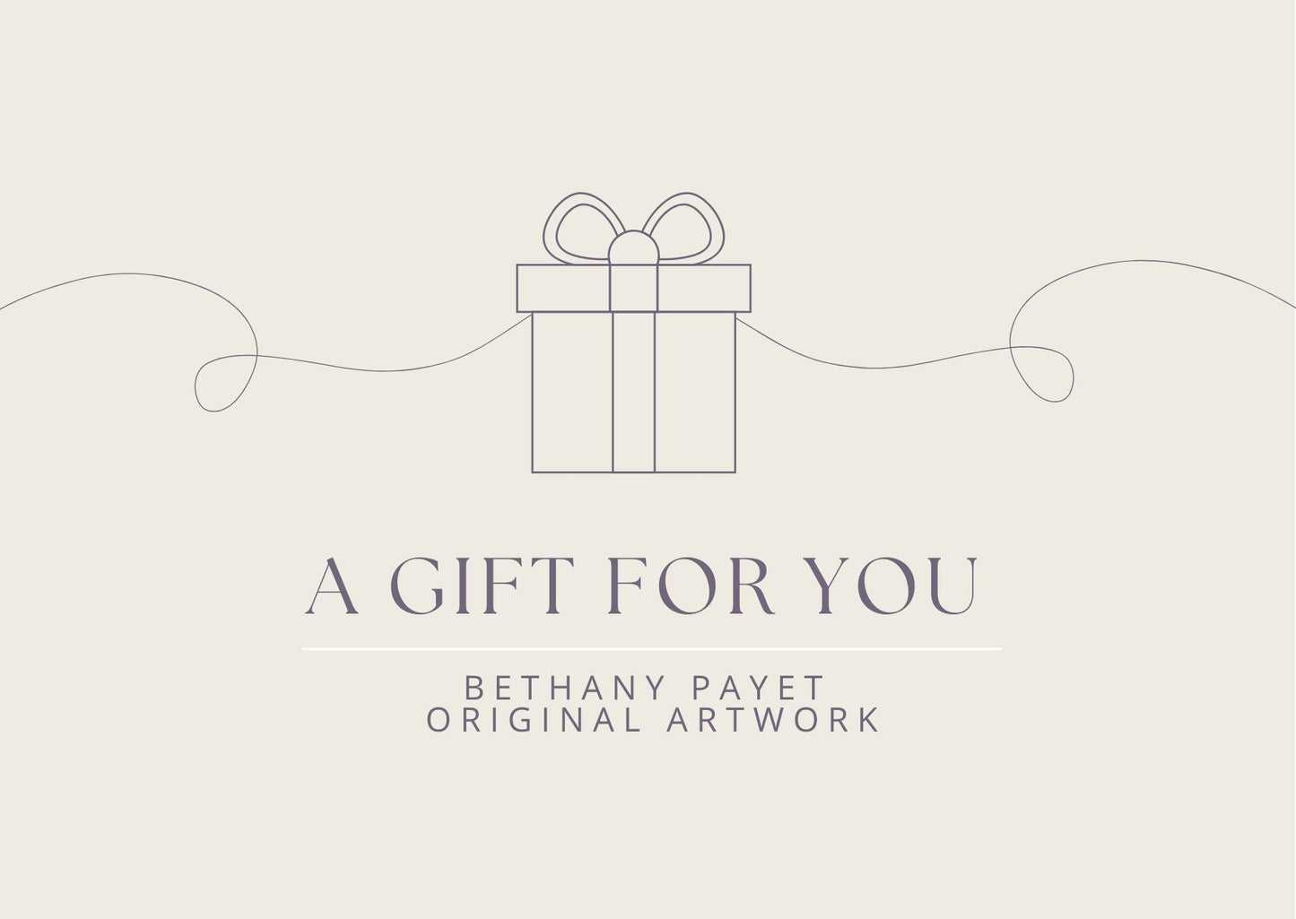 Bethany Payet Art Gift Card