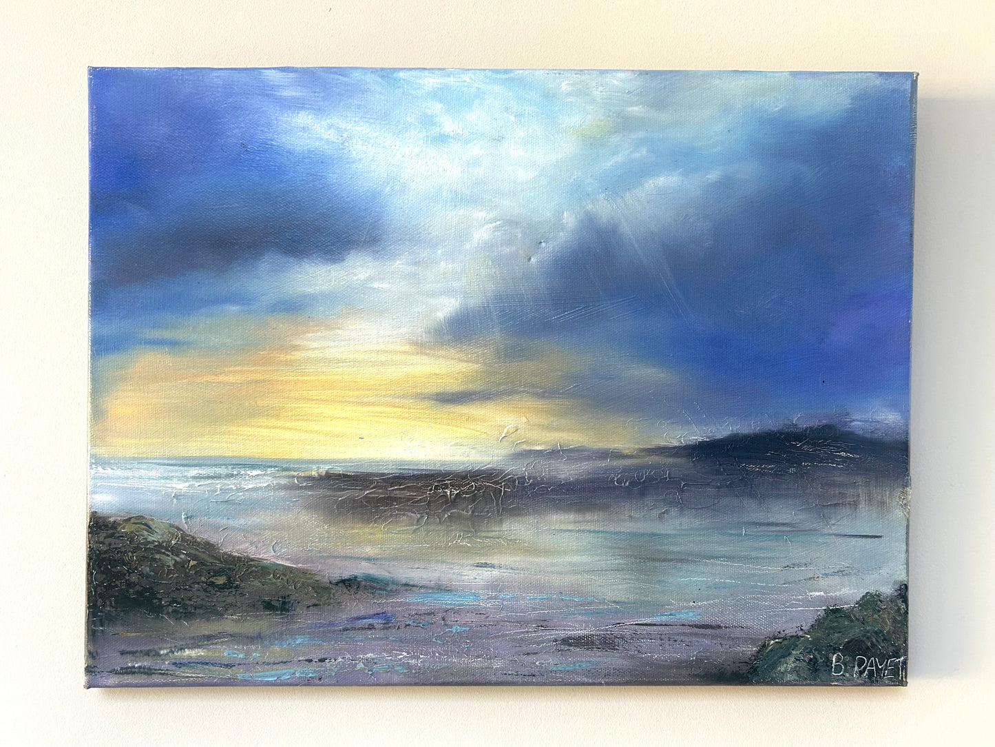 Between Light and Fury - Oil on Canvas, 12x16” Original Oil Painting (midi)