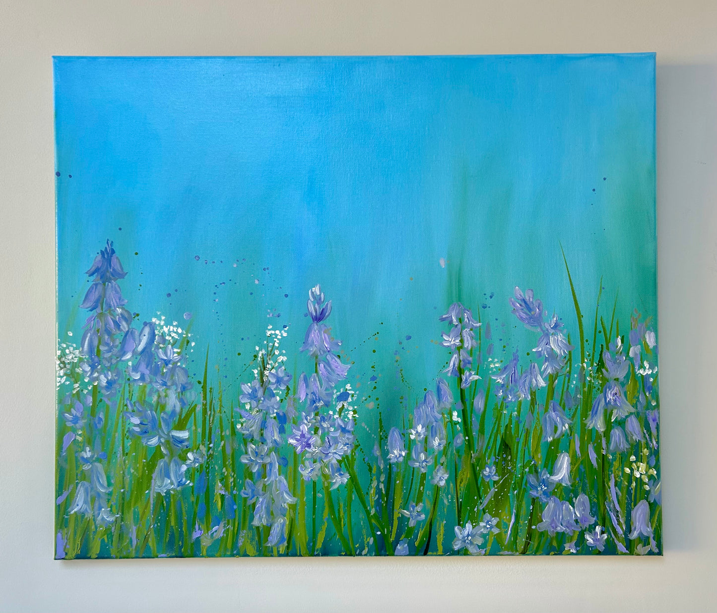 "Wild Blue Spring", Original Oil Painting. 20x24", oil on canvas.