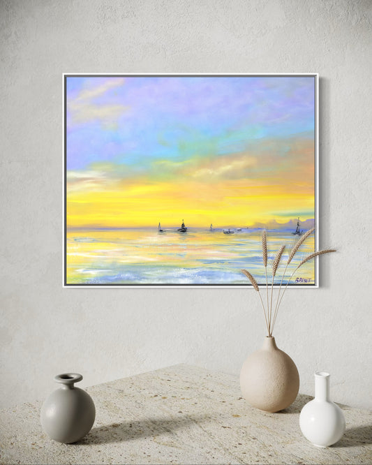 Drifting into Dusk - 20x24" framed