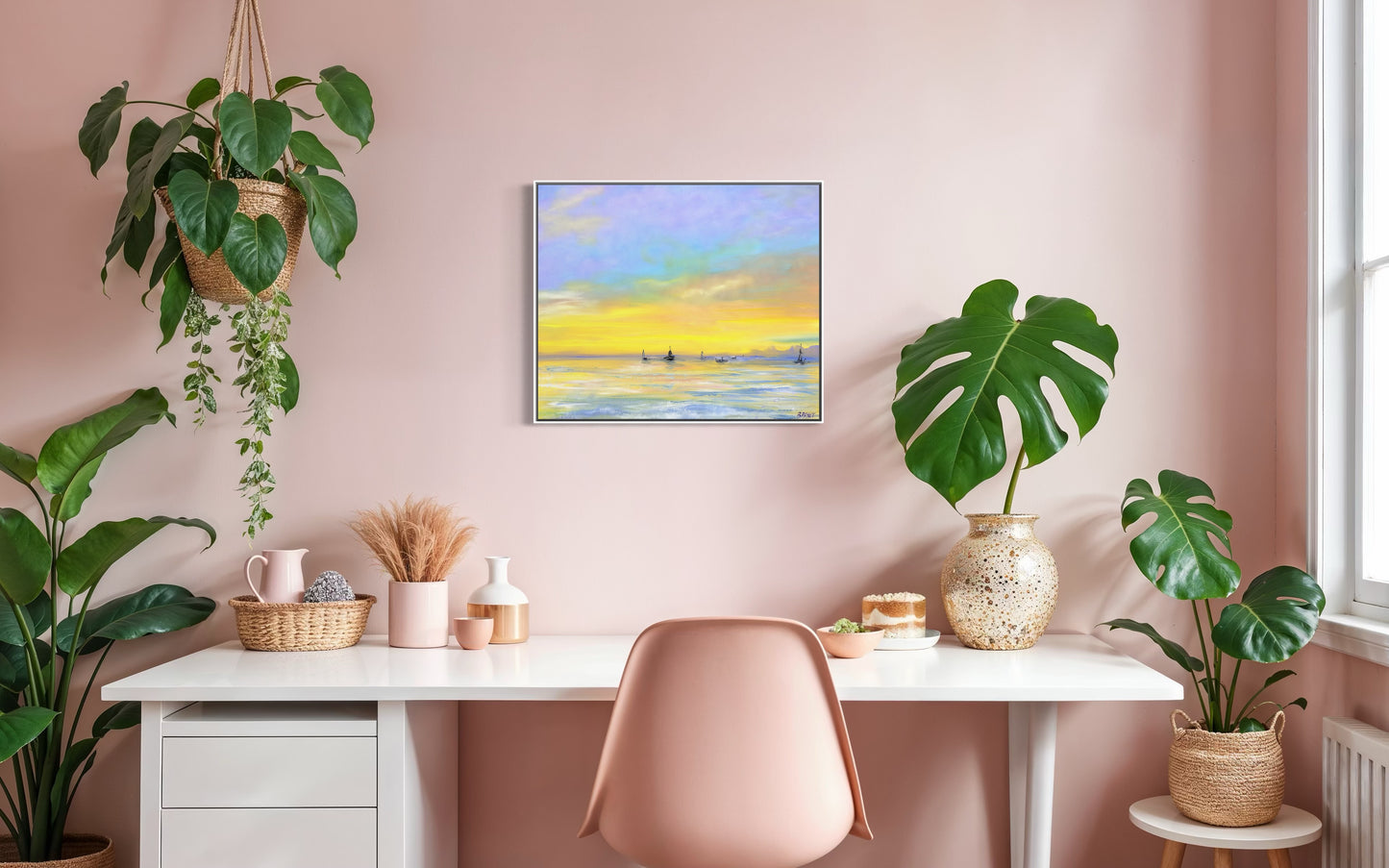 Drifting into Dusk - 20x24" framed