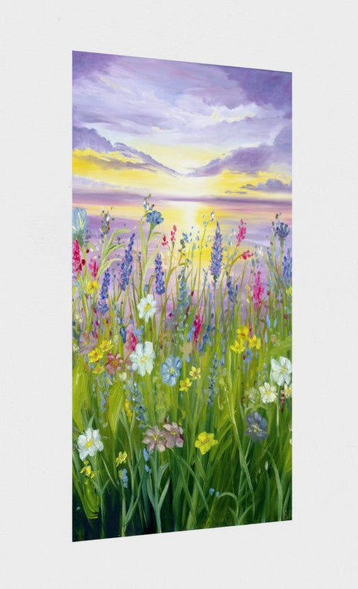 Wildflowers at Dusk Giclèe Print - 16x12”